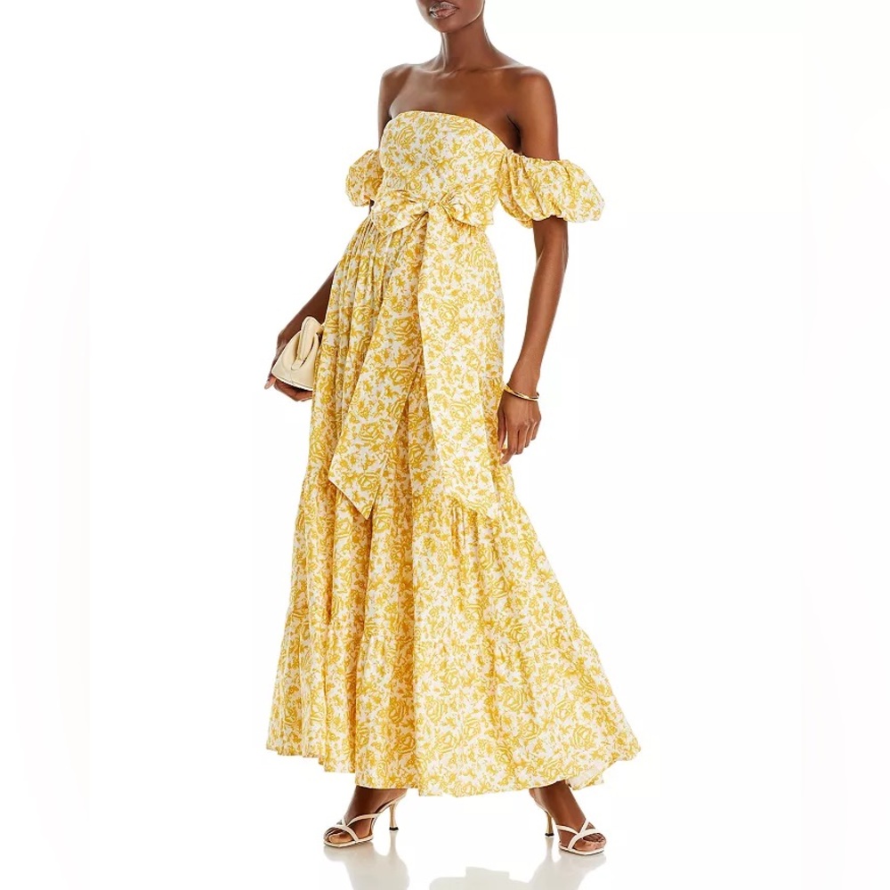 AQUA by Bloomingdales Floral Off-the-Shoulder Maxi Dress - 100% Exclusive